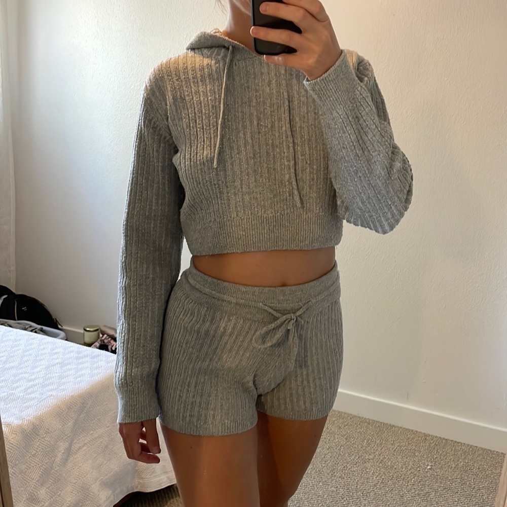 Urban outfitters lounge set, size S/M, grey, knit design